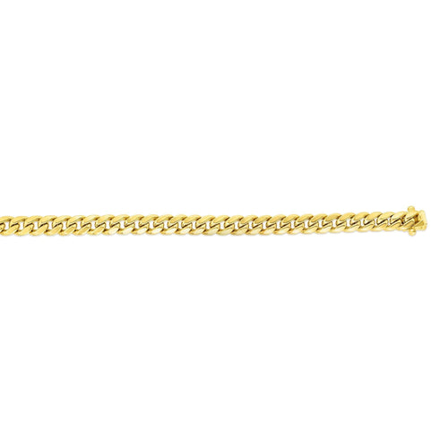 14k Yellow Gold Cuban Link Chain Necklace U90082