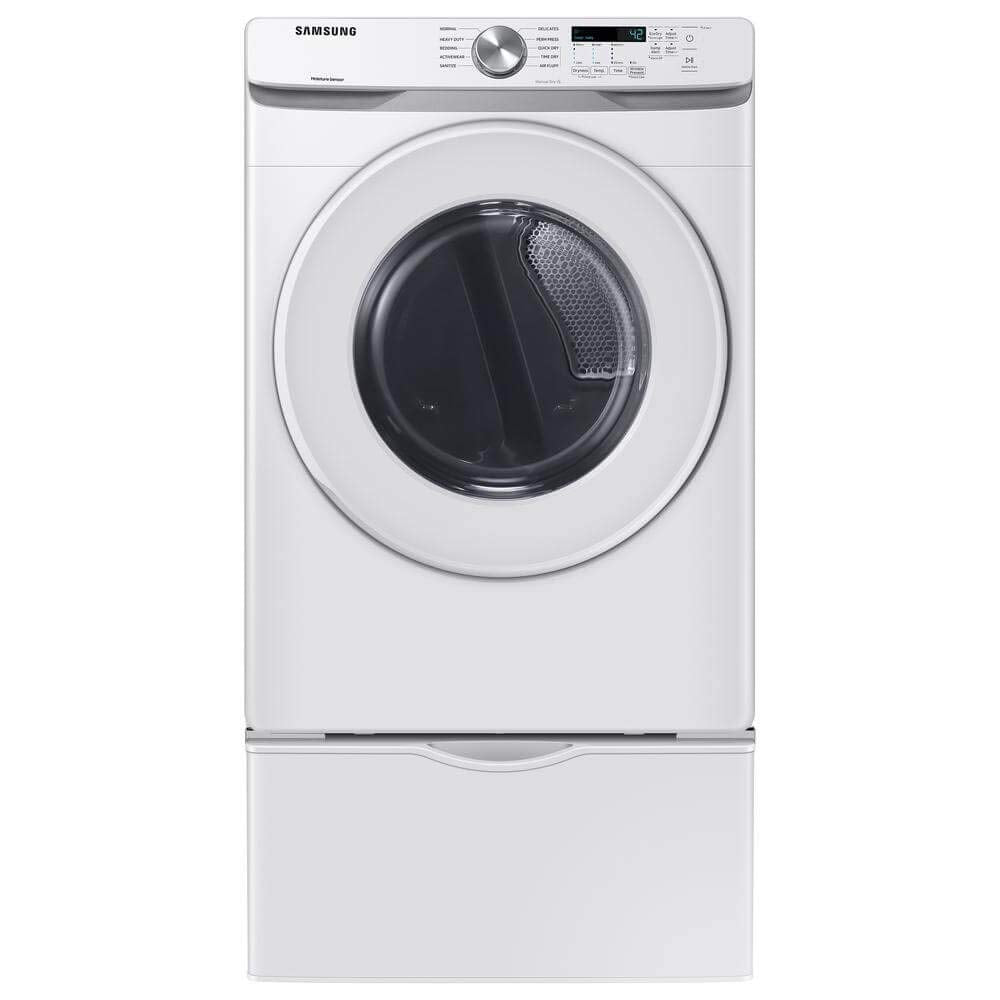 7.5 cu. ft. Front Load Electric Dryer with Sensor Dry, White Q299