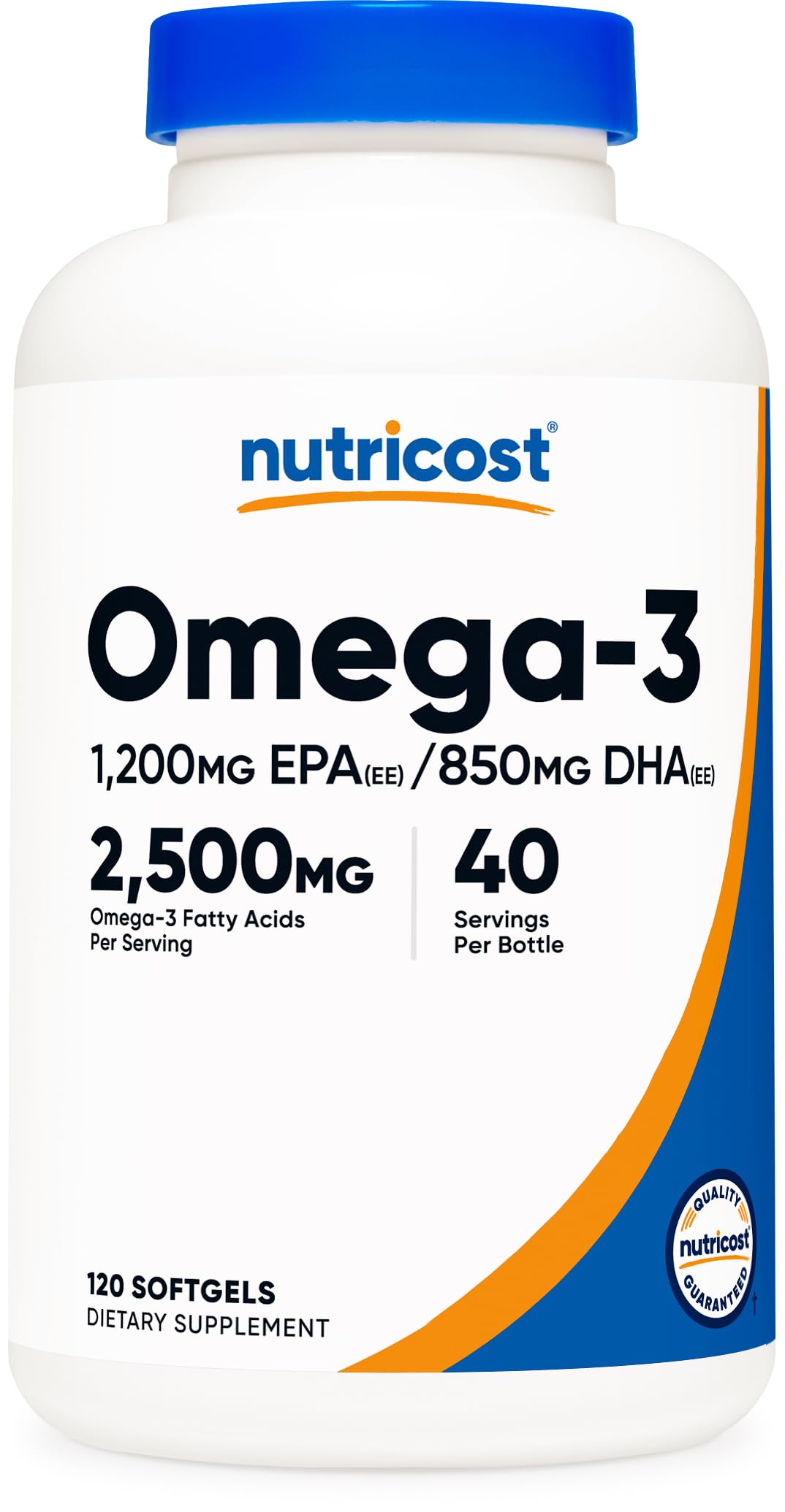 Omega 3 Fish Oil 2500MG 120 Softgels H98786