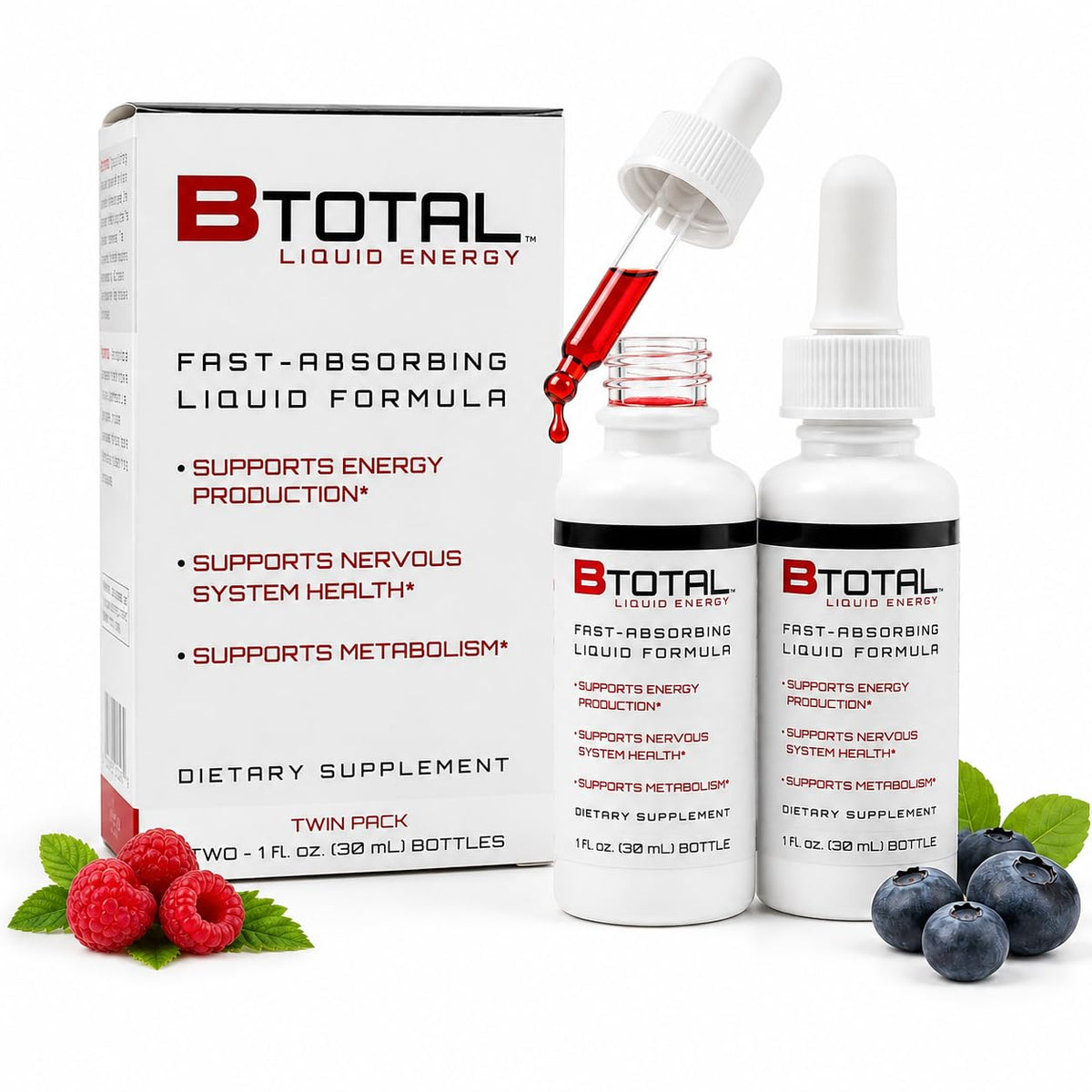 Vitamin B Complex Liquid Drops, B12, Berry, 2 fl oz H117187