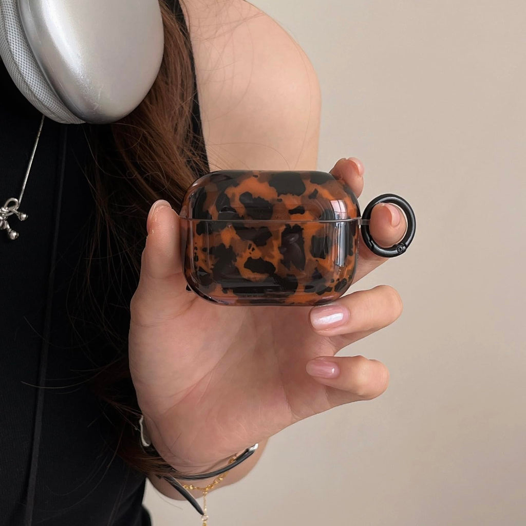 Leopard Cheetah Print AirPods 3rd Generation Case with Keychain O907134