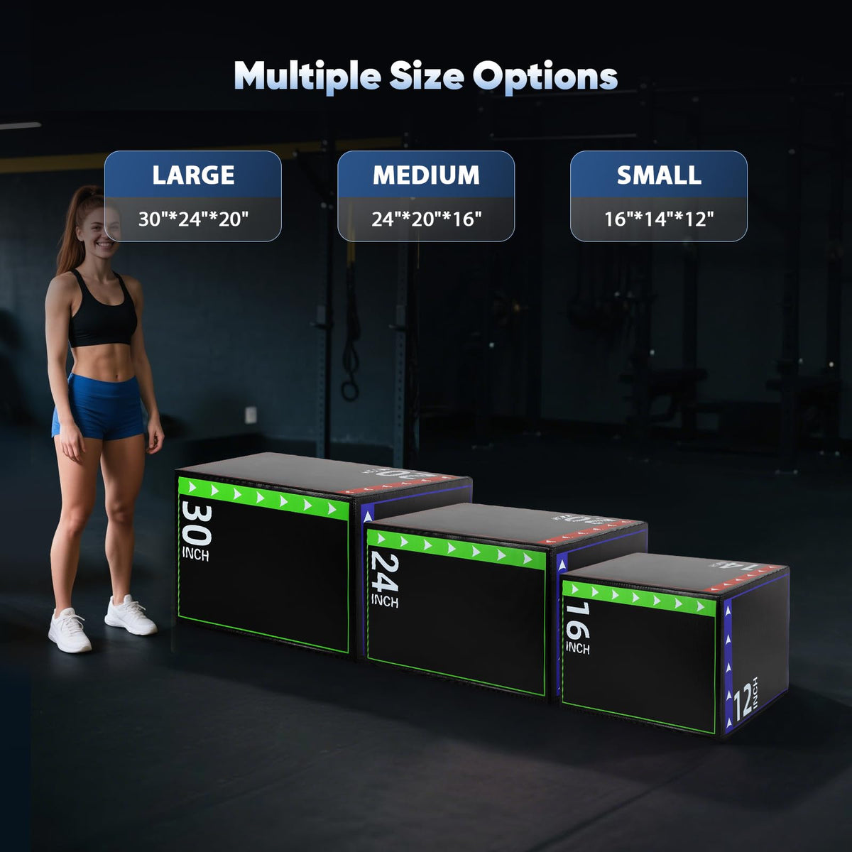 3 in 1 Foam Plyometric Jump Box B80916