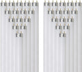 24 Inch T8 Fluorescent Tube Light Bulb 17W 1400 Lumens 5000K Bright White G13 Medium Bi-Pin Base 2 Foot Straight Linear Lamp Pack of 30 L32252
