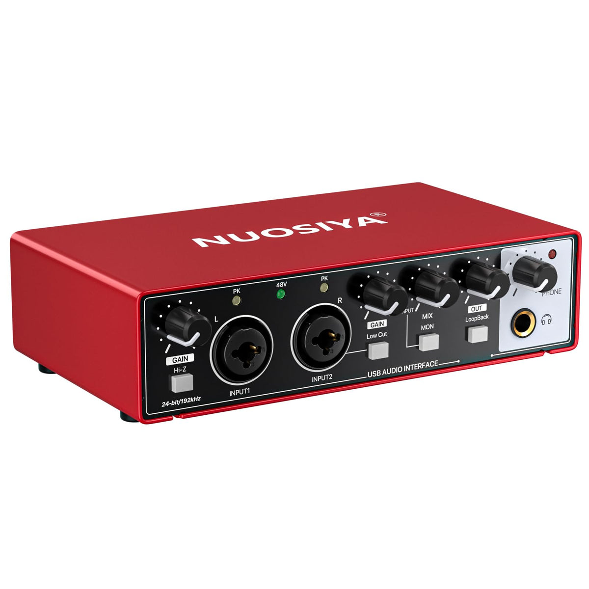 Red USB Audio Interface with 48V Phantom Power U178641