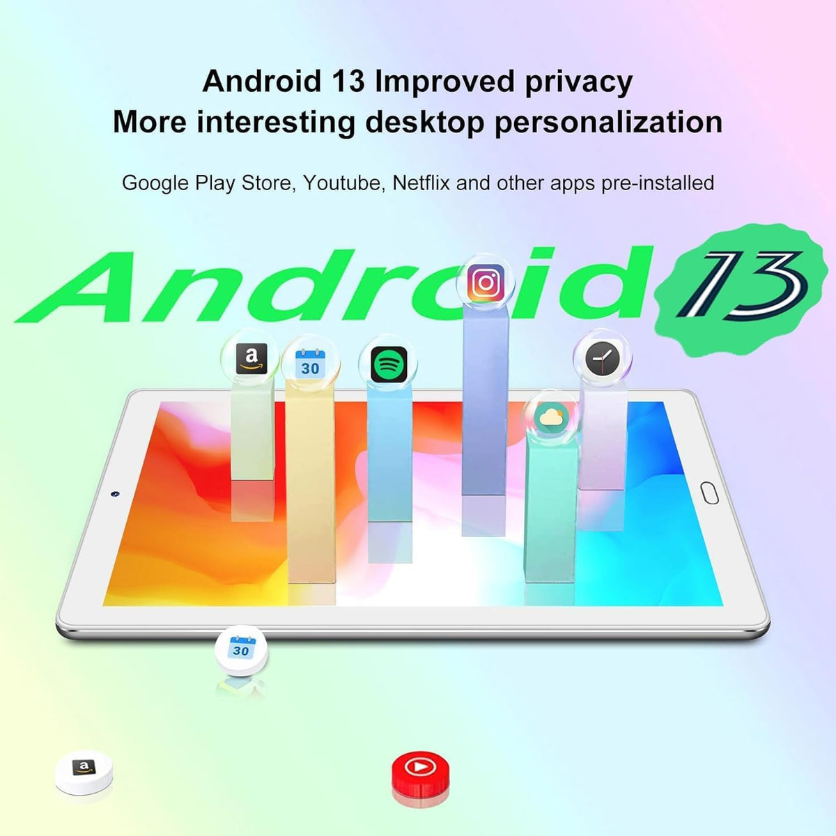 10.1 inch Android Tablet with Keyboard & Mouse D911410