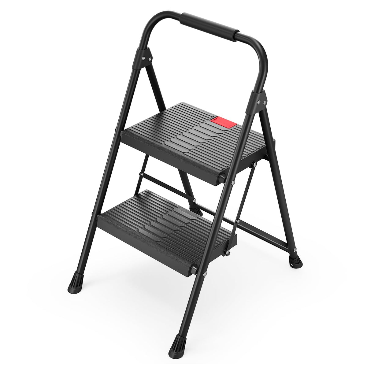 2 Step Steel Step Ladder with Handrail A931