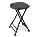 Folding Stool with Handle and Non-Slip Feet Q435