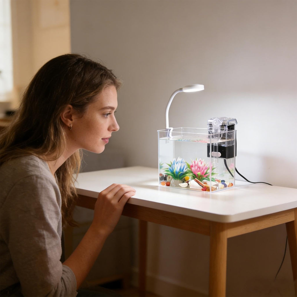 Small Aquarium with LED Lights V2738
