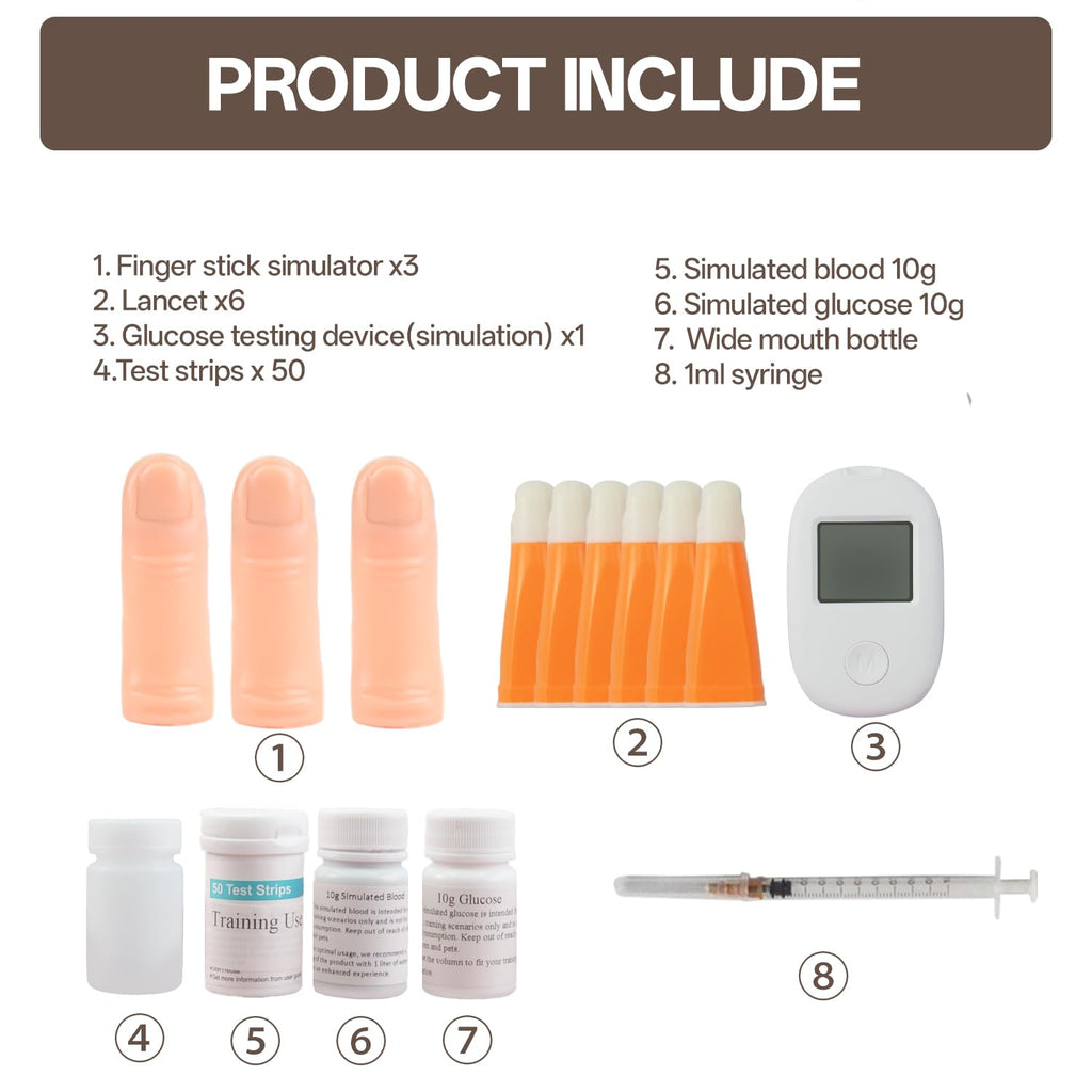 Simulated Blood Glucose Test Trainer Kit R585457