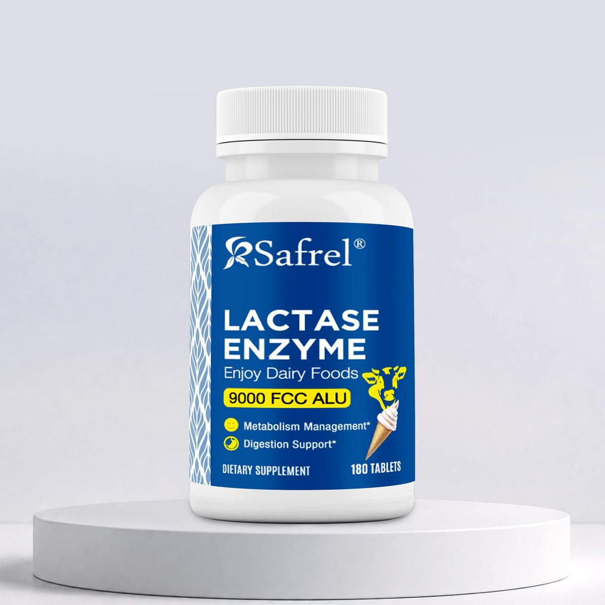 Lactase Enzyme 9000 FCC Unflavored Tablets 180 Ct B125800