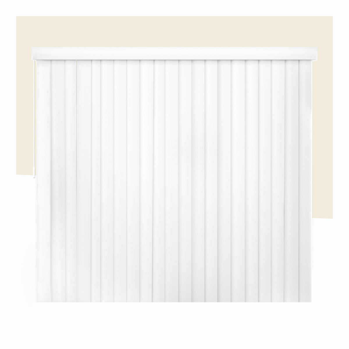 Vertical Blinds Oxford White Vinyl 78" W x 84" H K32436