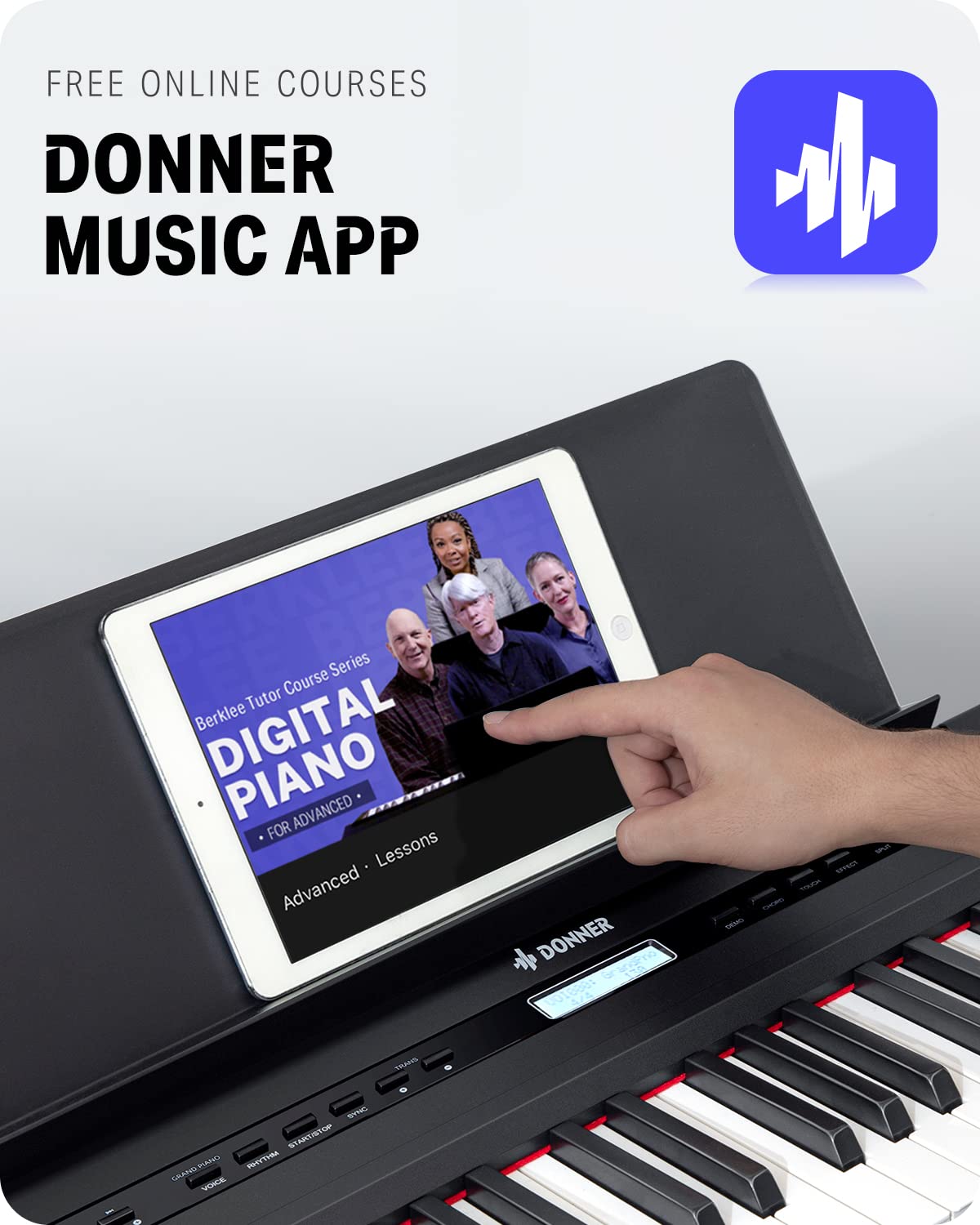 88 Key Weighted Digital Piano with Sustain Pedal K944459