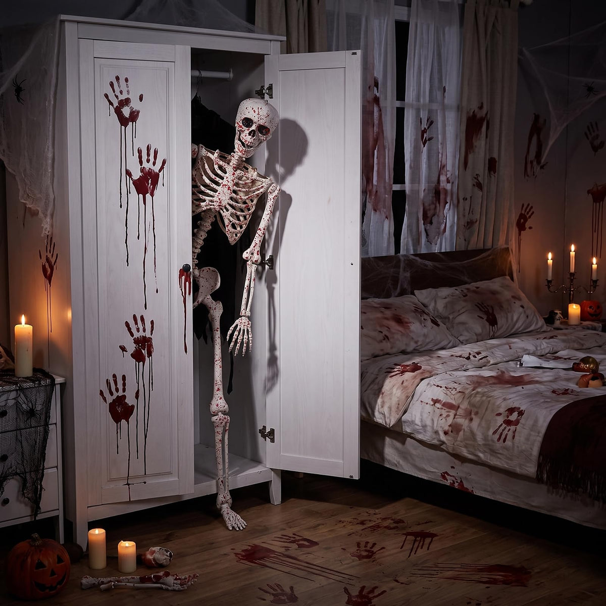 5.4FT Posable Life Size Skeleton Full Body L4614