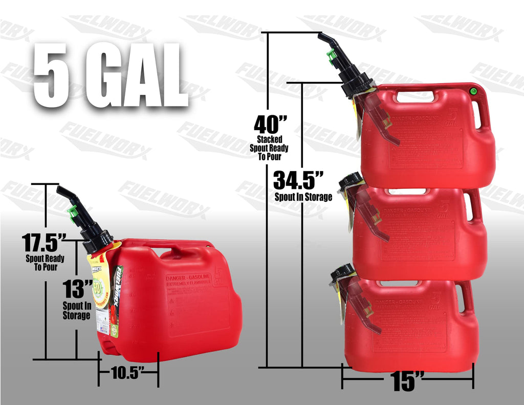 5 Gallon Gas Cans 3-Pack D84241