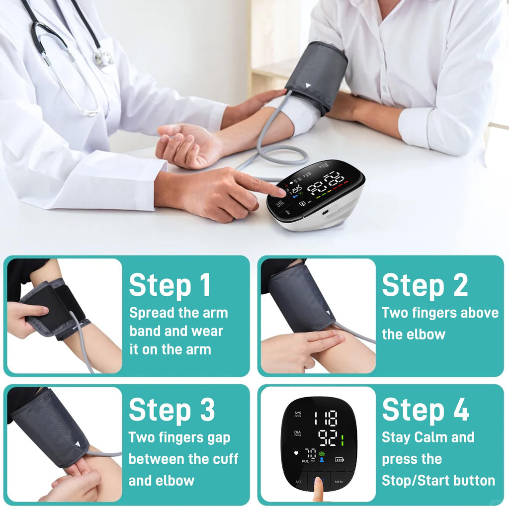 Automatic Upper Arm Blood Pressure Monitor with Large Cuff N74827