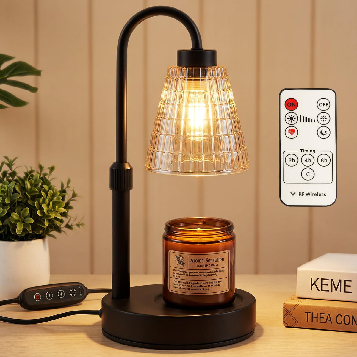 Candle Warmer Lamp with Timer Dimmer M9033