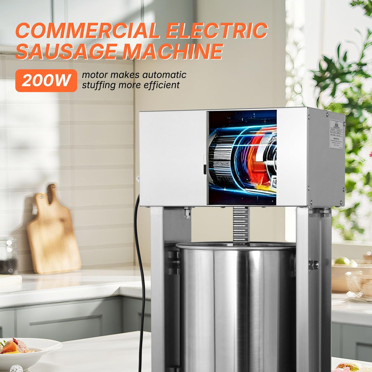 15L Stainless Steel Electric Sausage Stuffer Y990565