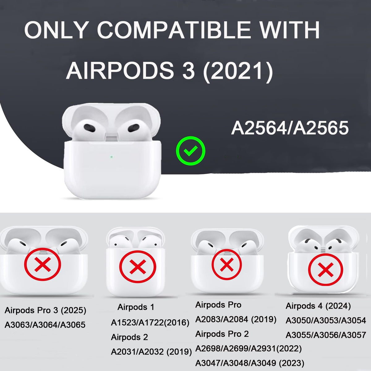 Leopard Cheetah Print AirPods 3rd Generation Case with Keychain O907134