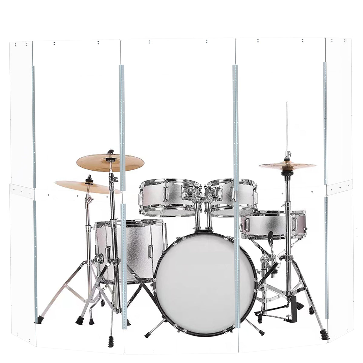 Portable Drum Shield Panels 5-Panels 2ft x 5ft B88019