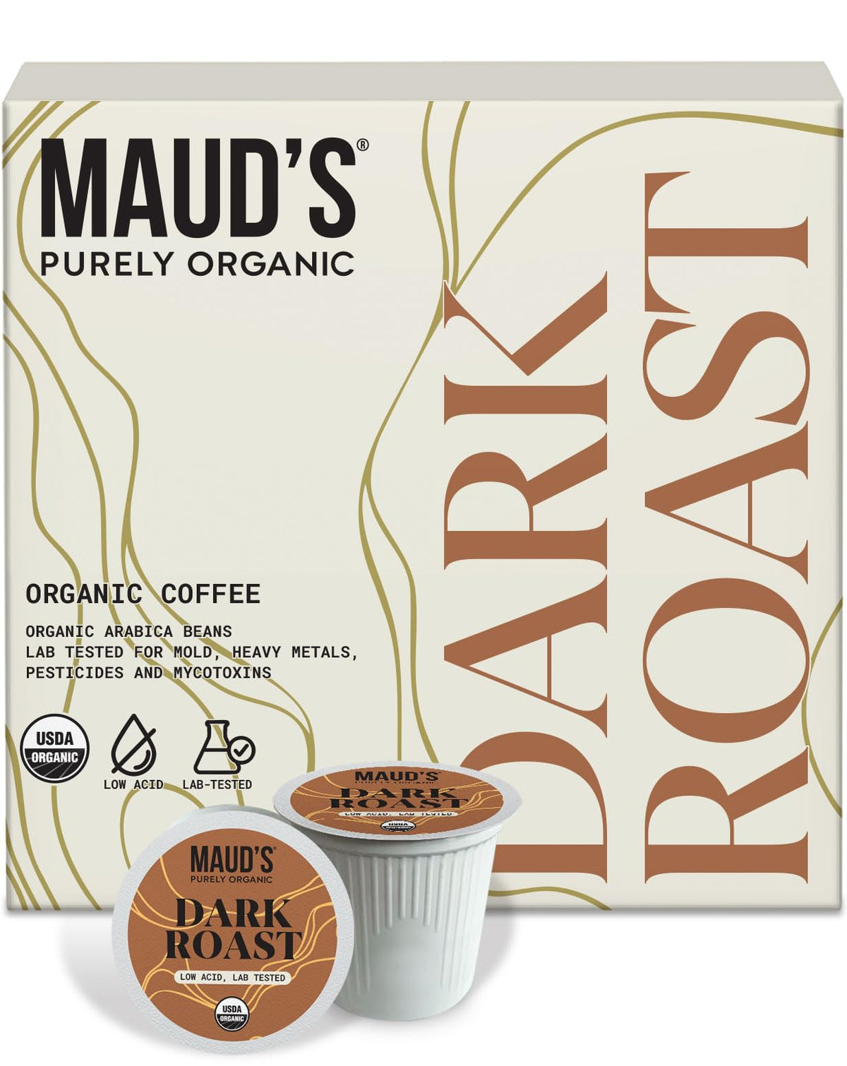Organic Low Acid Dark Roast Coffee Pods 16ct P7033