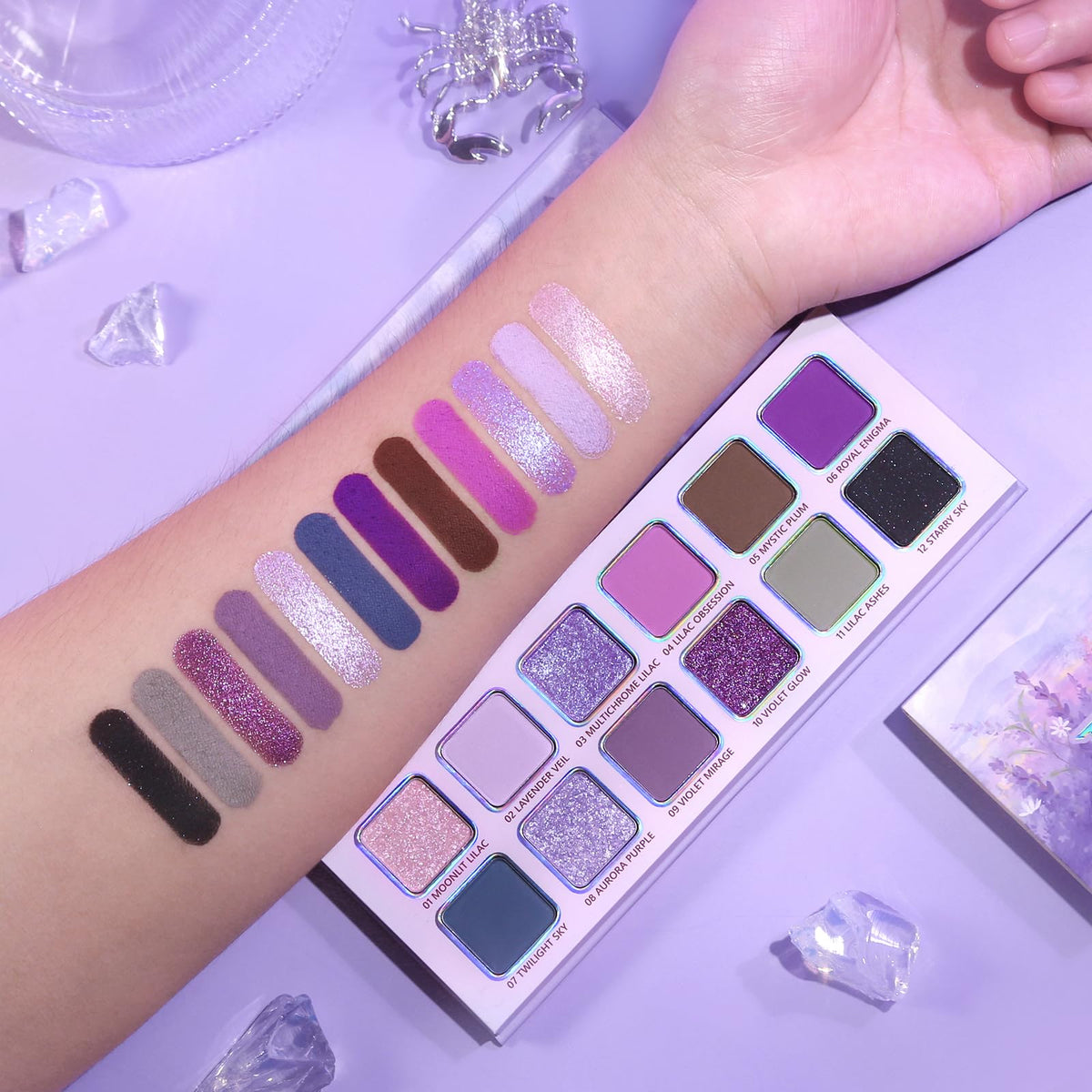 Pigmented Matte Shimmer Eyeshadow Palette V676