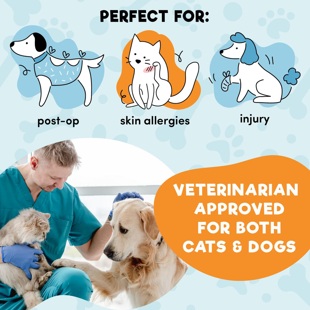 Inflatable Dog Cone Collar Alternative Large Blue T129907