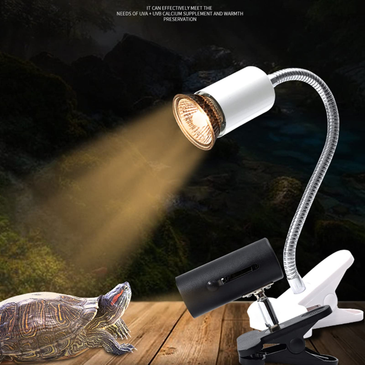 E27 Reptile Heat Lamp Clip-on Bulb Lamp Holder T54461