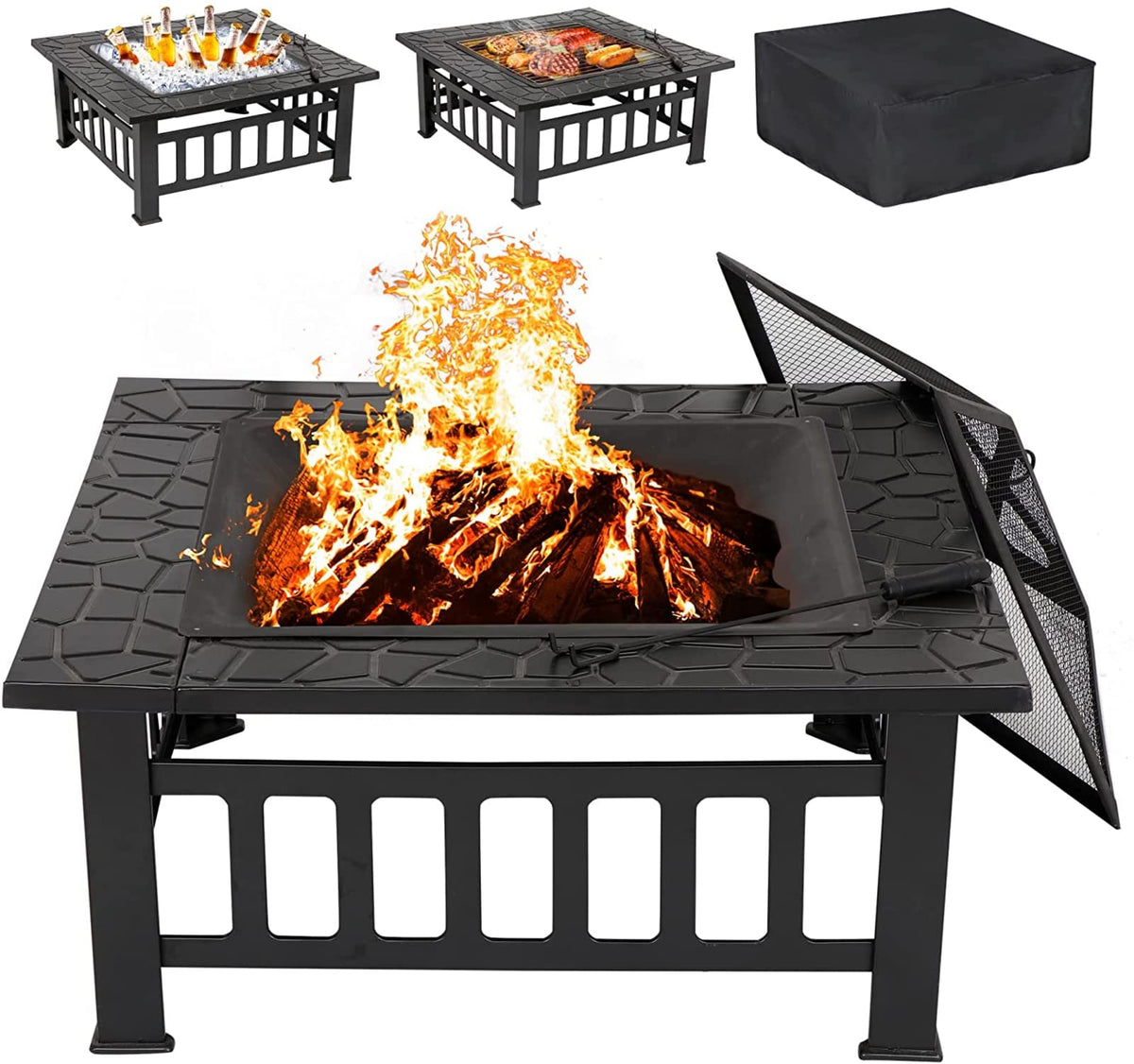 32 inch Wood Burning Outdoor Fire Pit H2474