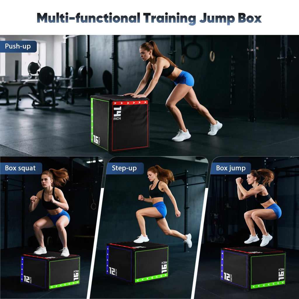 3 in 1 Foam Plyometric Jump Box B80916
