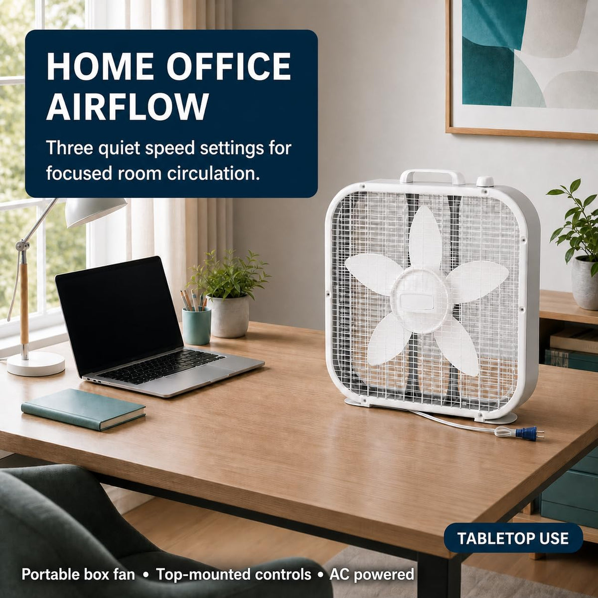 20-Inch 3 Speed Box Fan H2288