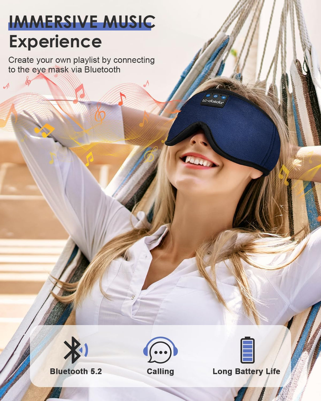 Sleep Mask with Bluetooth Headphones F241