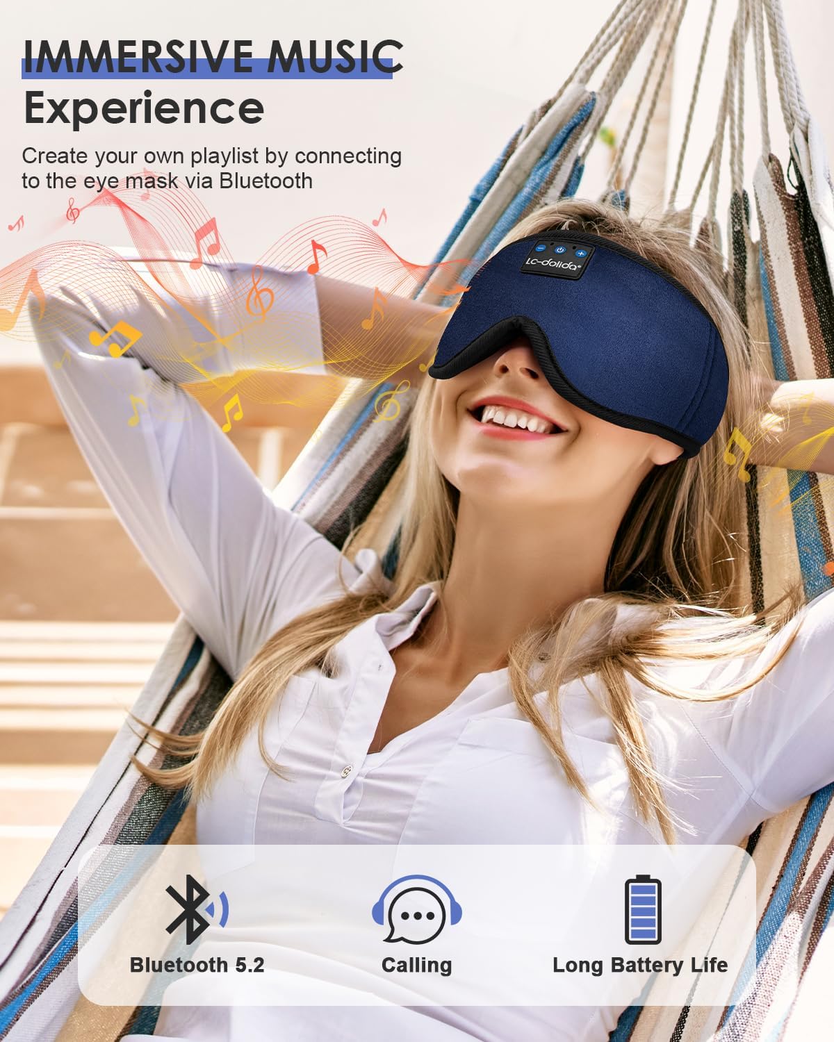 Sleep Mask with Bluetooth Headphones F241