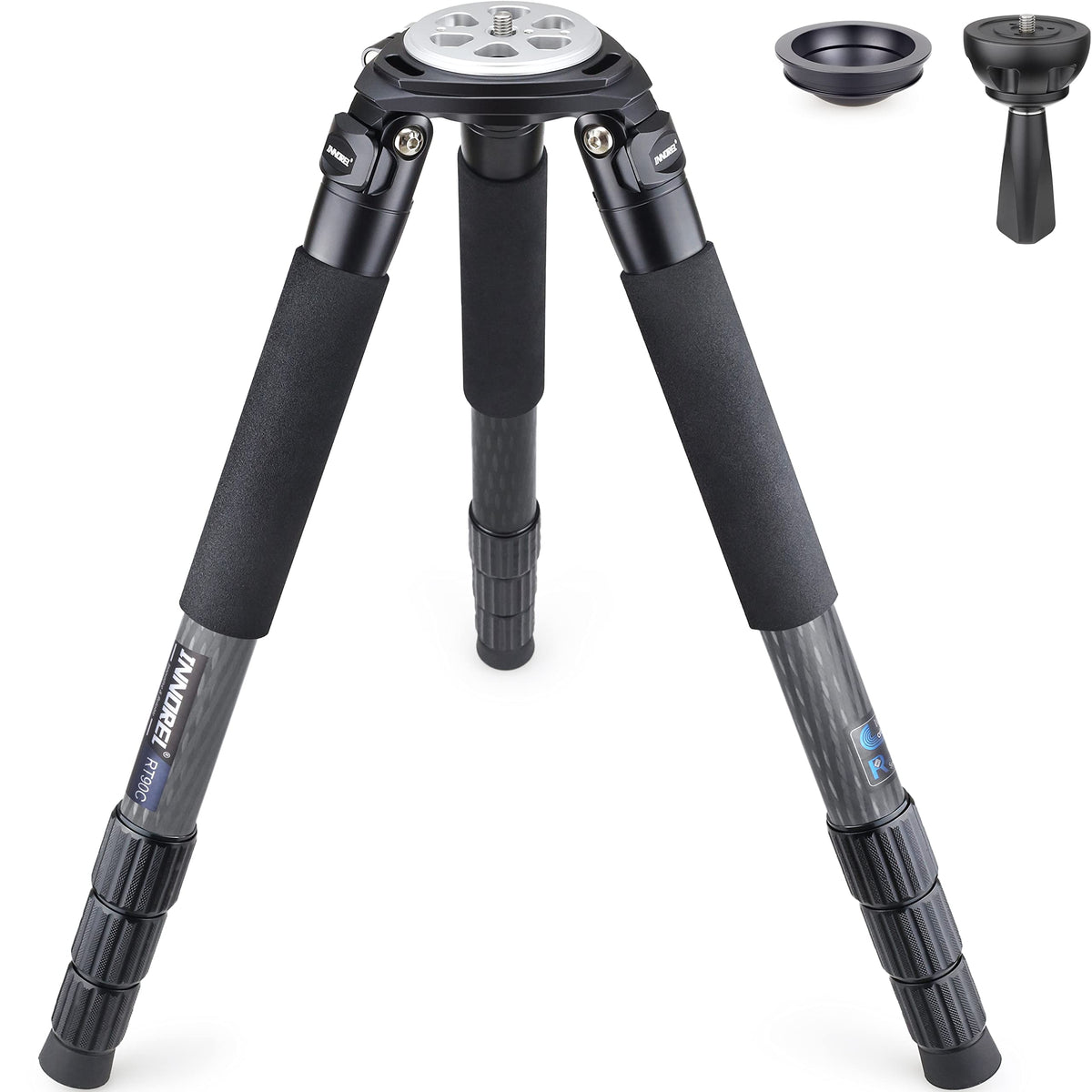 Carbon Fiber Heavy Duty Tripod with 75mm Bowl Adapter 63 inch Black R8820