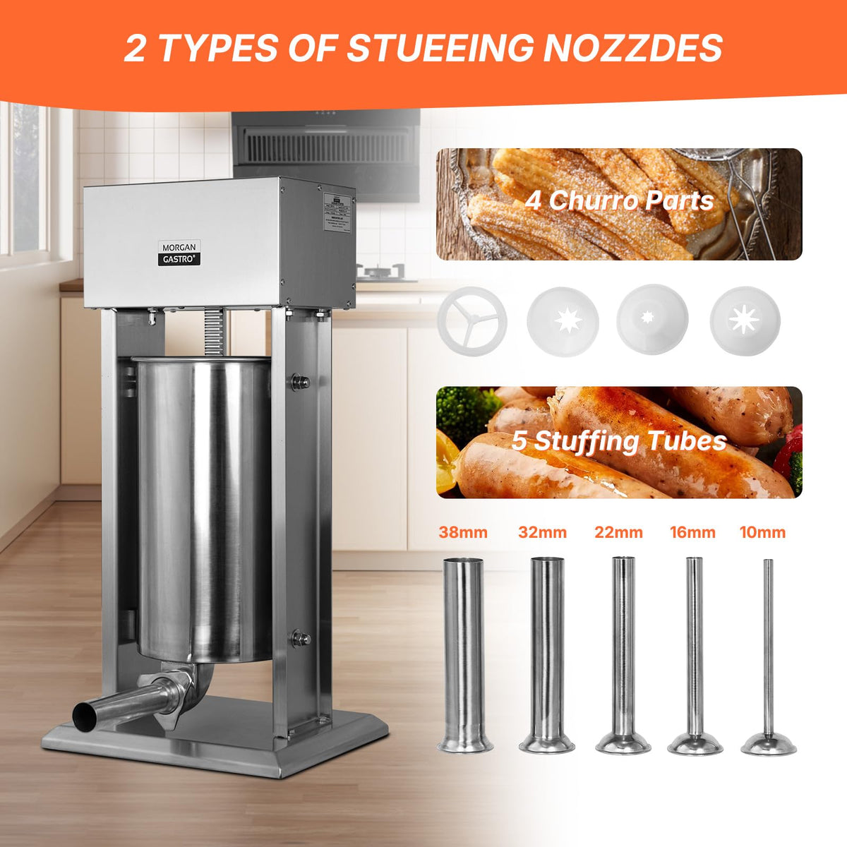 15L Stainless Steel Electric Sausage Stuffer Y990565