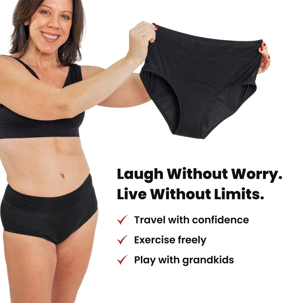 Washable Leak Proof Incontinence Underwear 3-Pack I61083