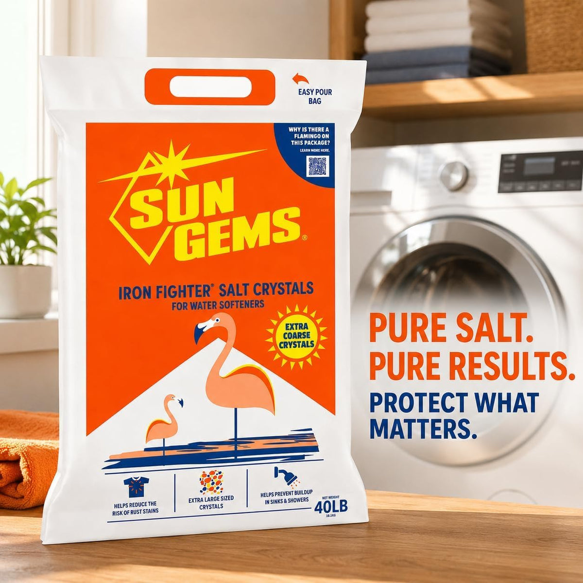 Water Softener Salt Crystals 40 lb 2 Pack V48077