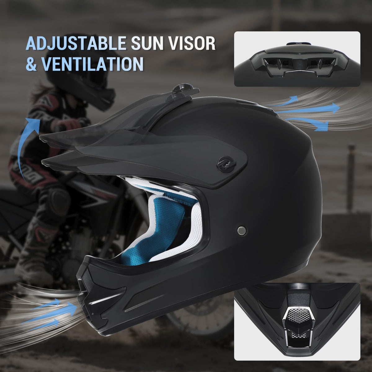 DOT Approved Full Face Motocross Helmet R479