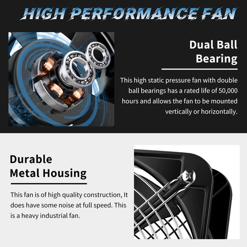 110V 120V 200mm x 60mm Axial Metal Case Fan K555