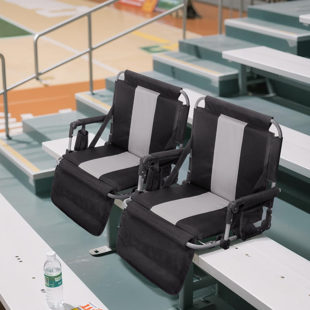 Portable Bleacher Chairs with Cushion K44113