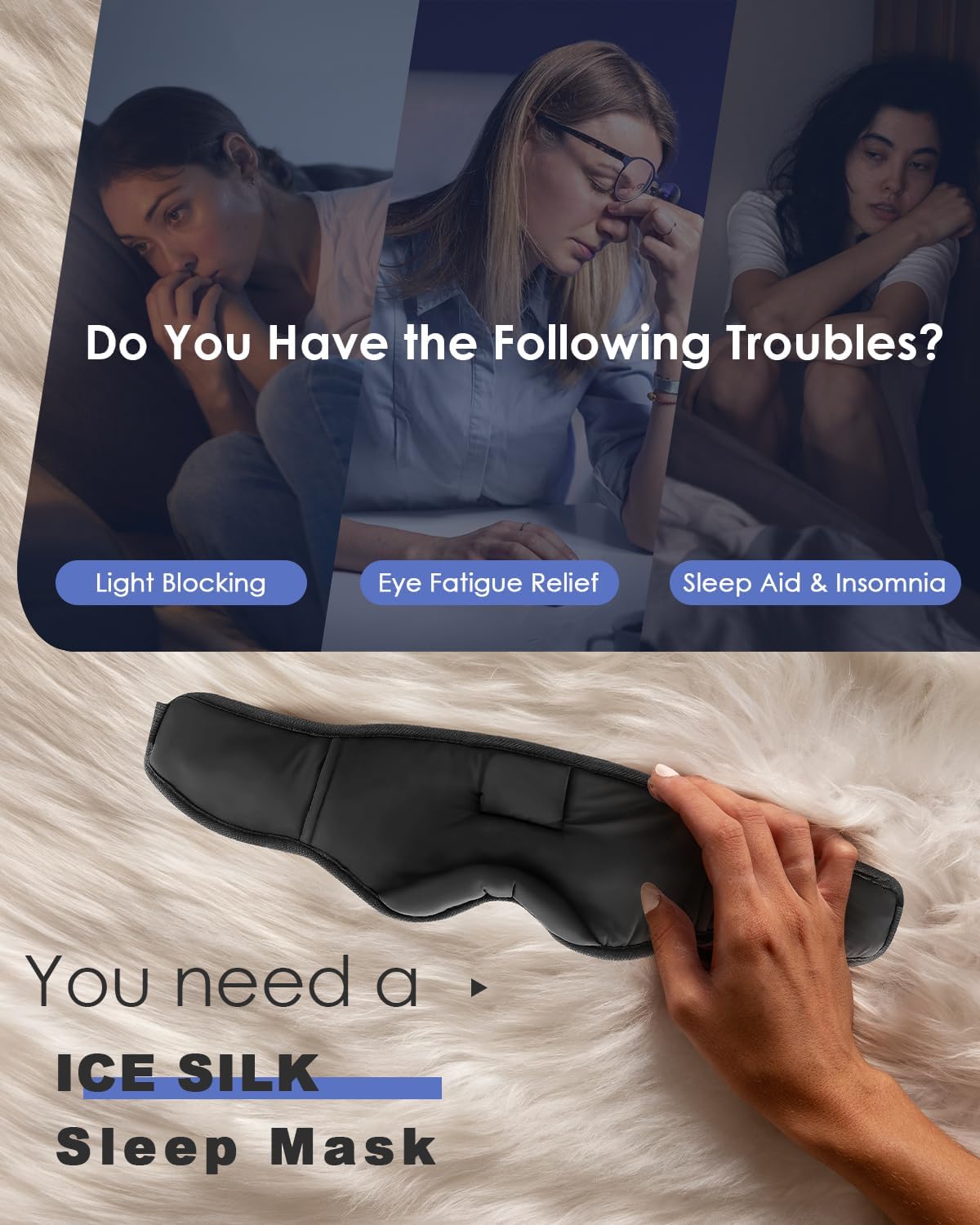 Sleep Mask with Bluetooth Headphones F241
