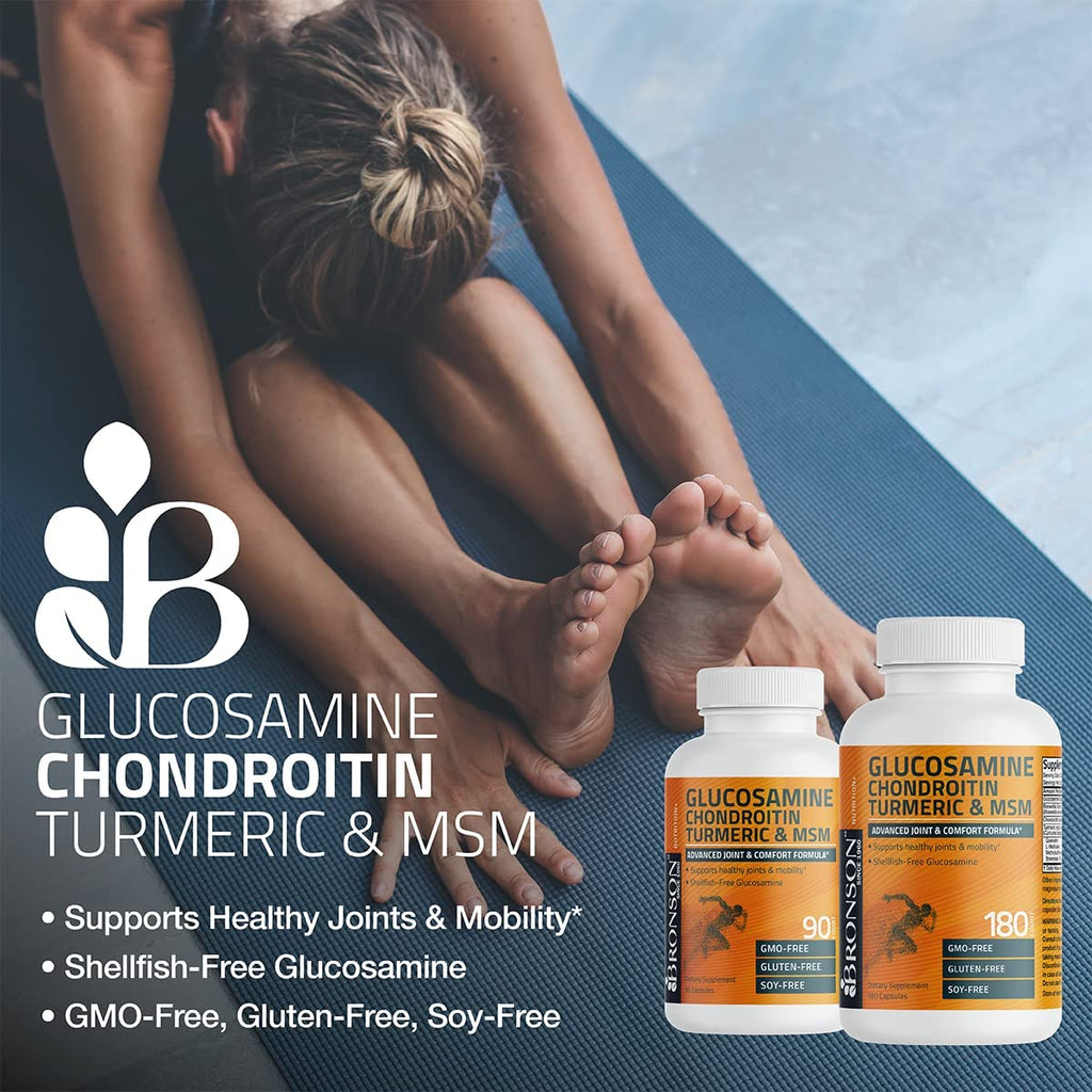 Glucosamine Chondroitin Turmeric & MSM Joint Support, 60 Capsules D194