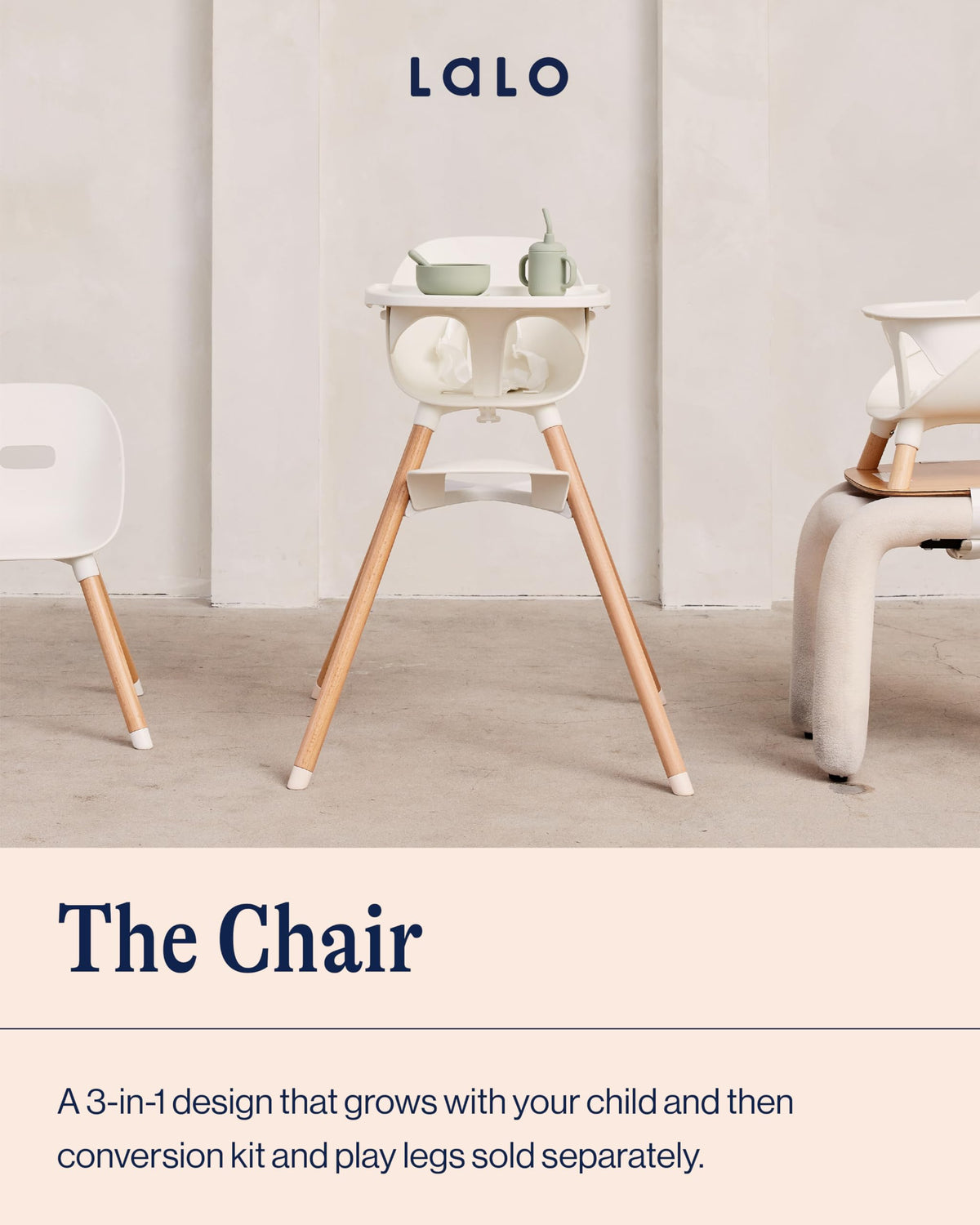 3-in-1 Convertible High Chair B478