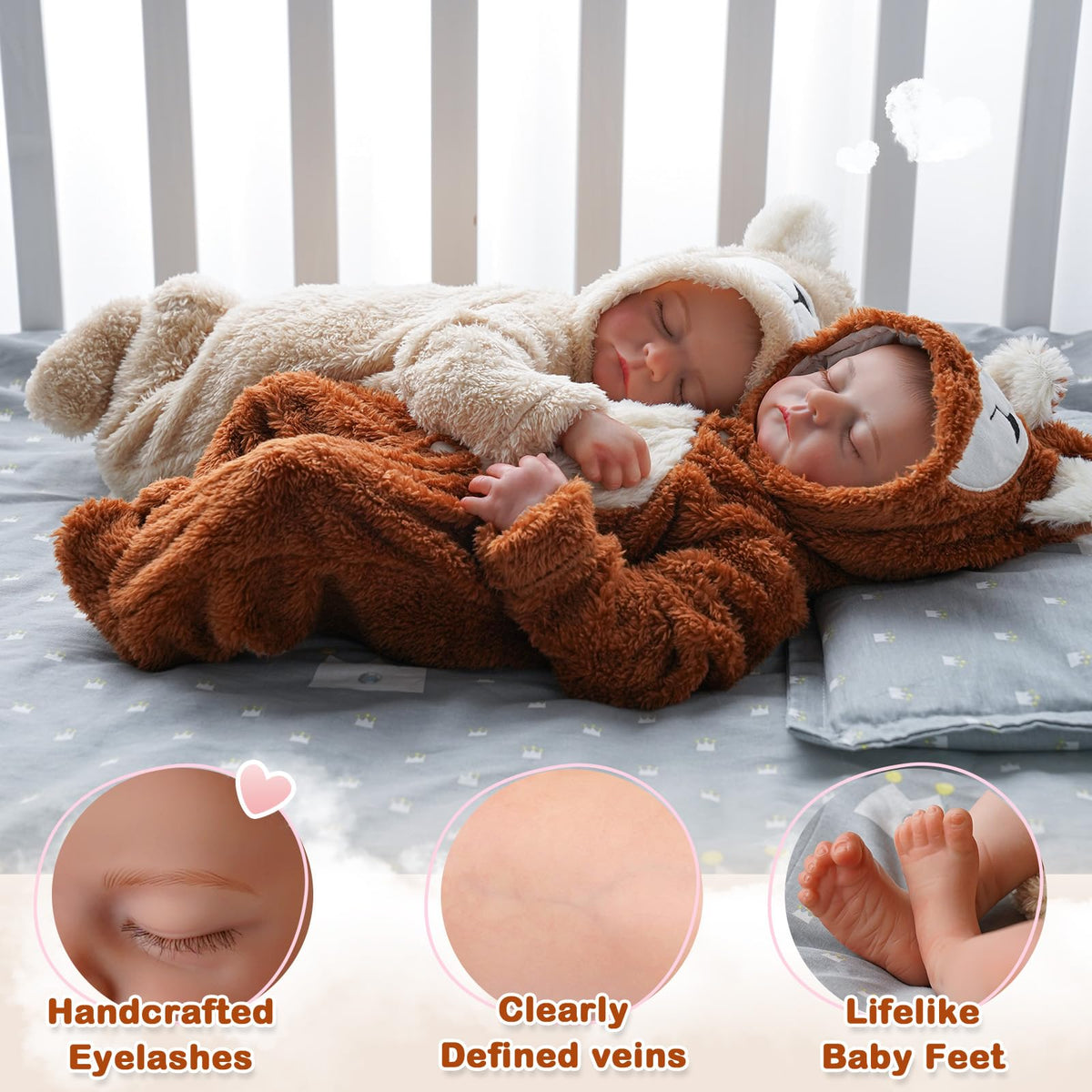 20 inch Soft Body Poseable Baby Doll S819