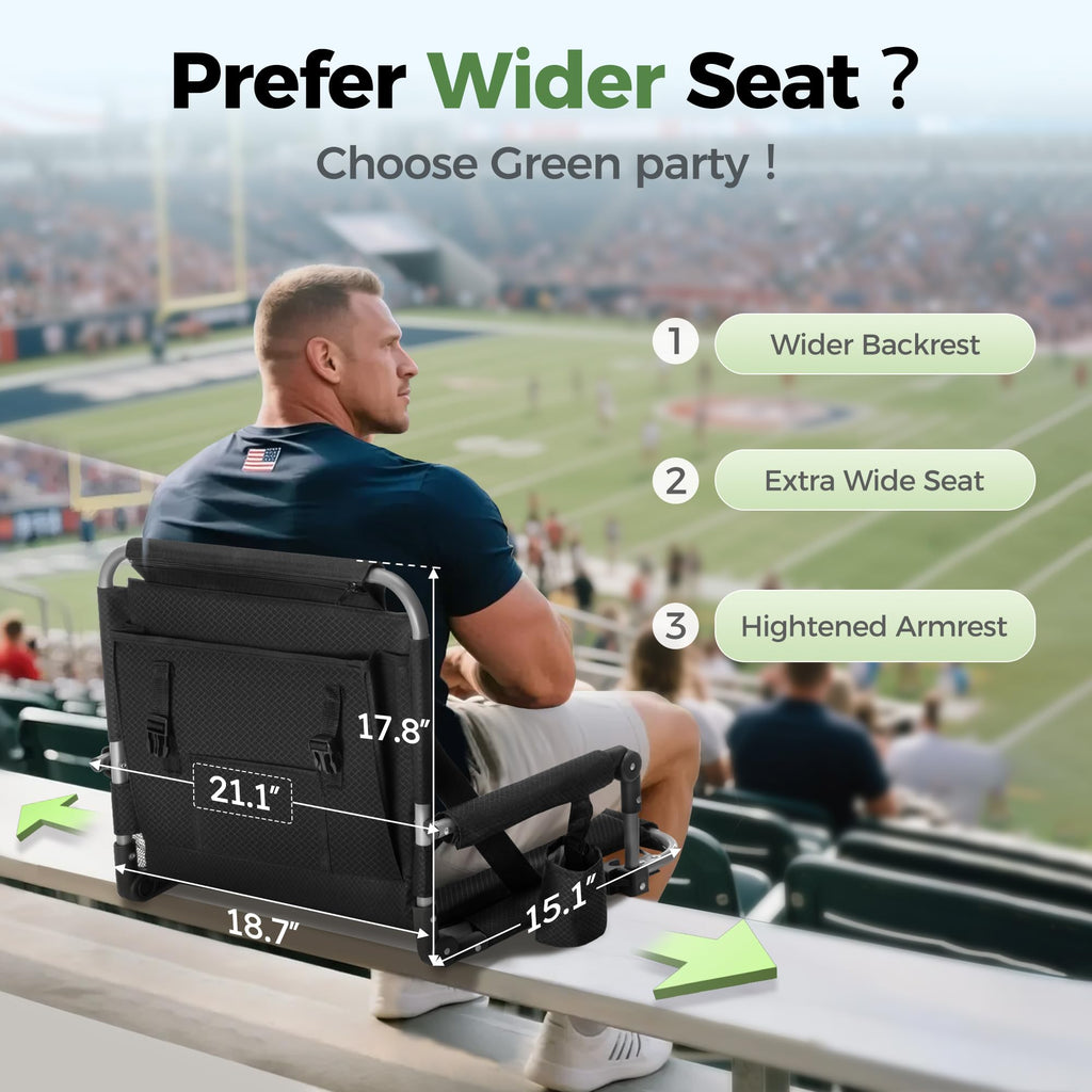 Portable Bleacher Chairs with Cushion K44113
