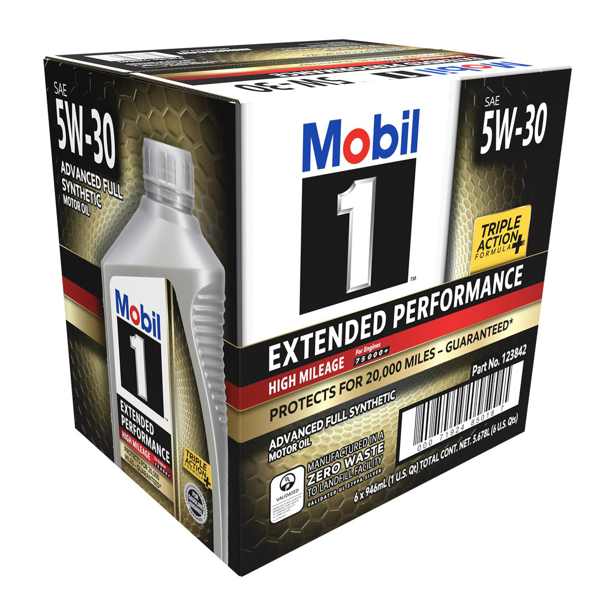 5W-30 Full Synthetic High Mileage Oil 6 Pack D393842