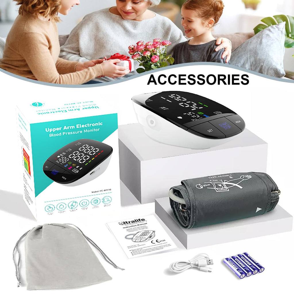 Automatic Upper Arm Blood Pressure Monitor with Large Cuff N74827
