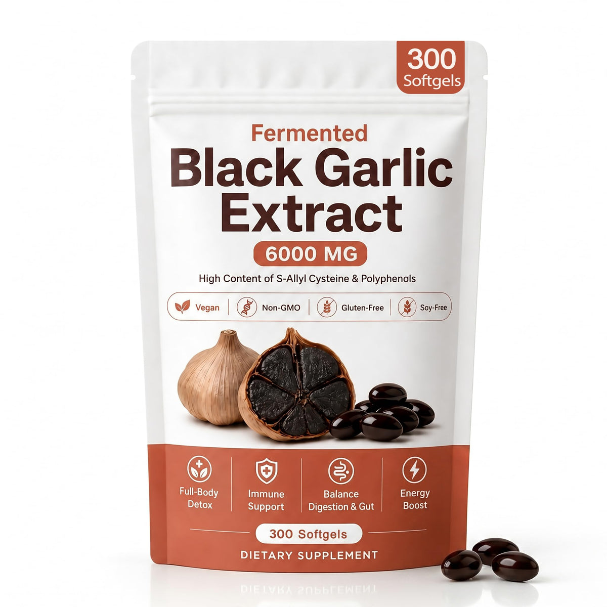 Black Garlic Extract 300 Softgels Q66148