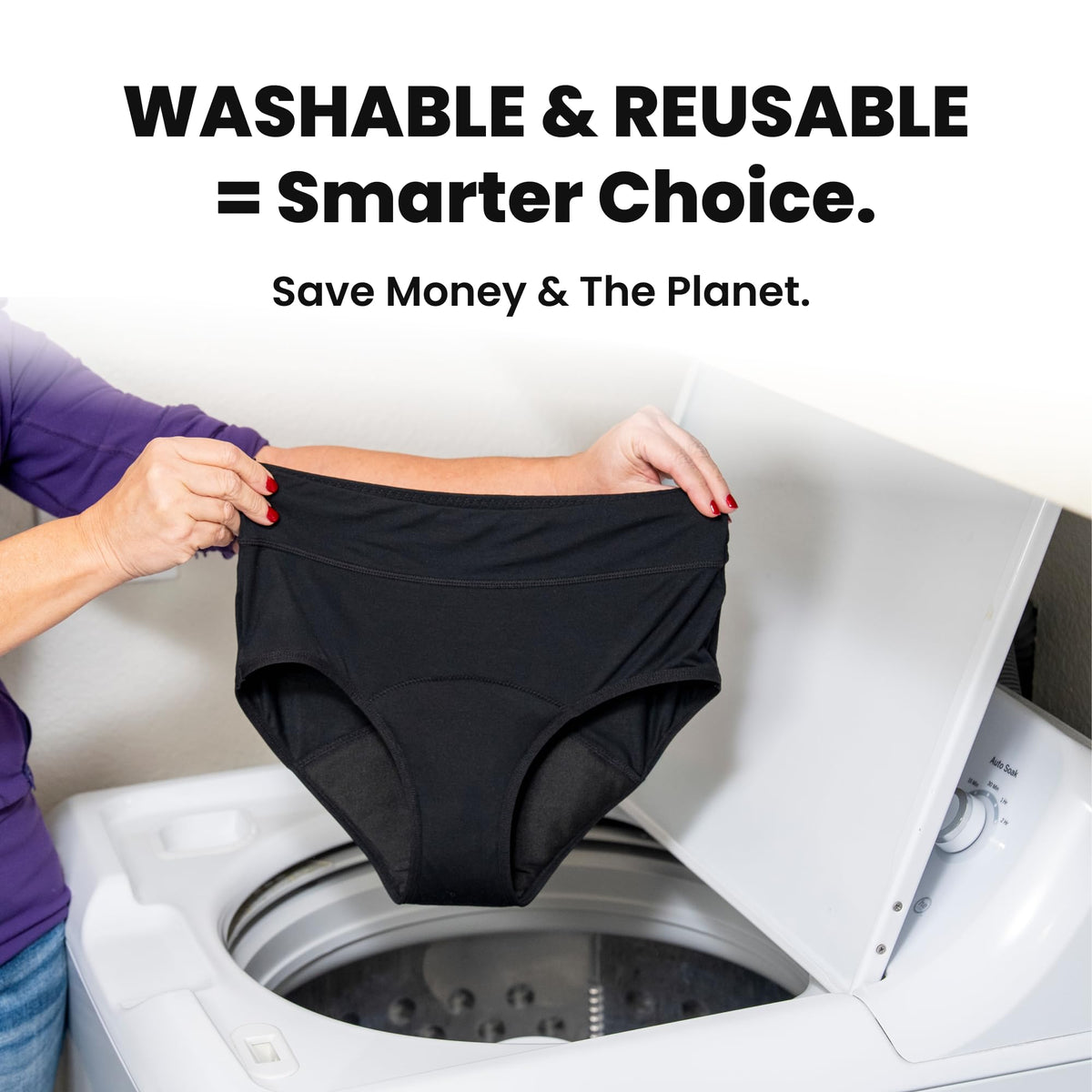 Washable Leak Proof Incontinence Underwear 3-Pack I61083
