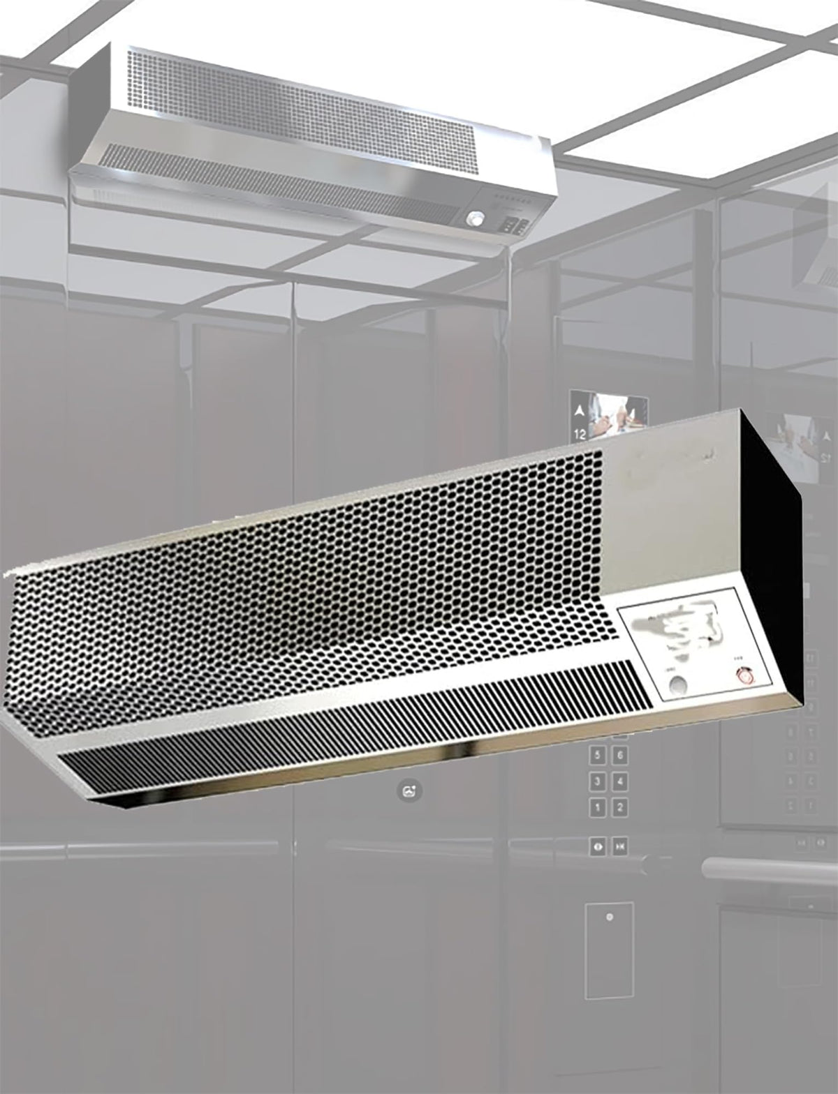 Elevator Air Curtain with Human Sensor Silver W2780