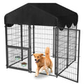 Heavy Duty Dog Kennel with Roof I81842